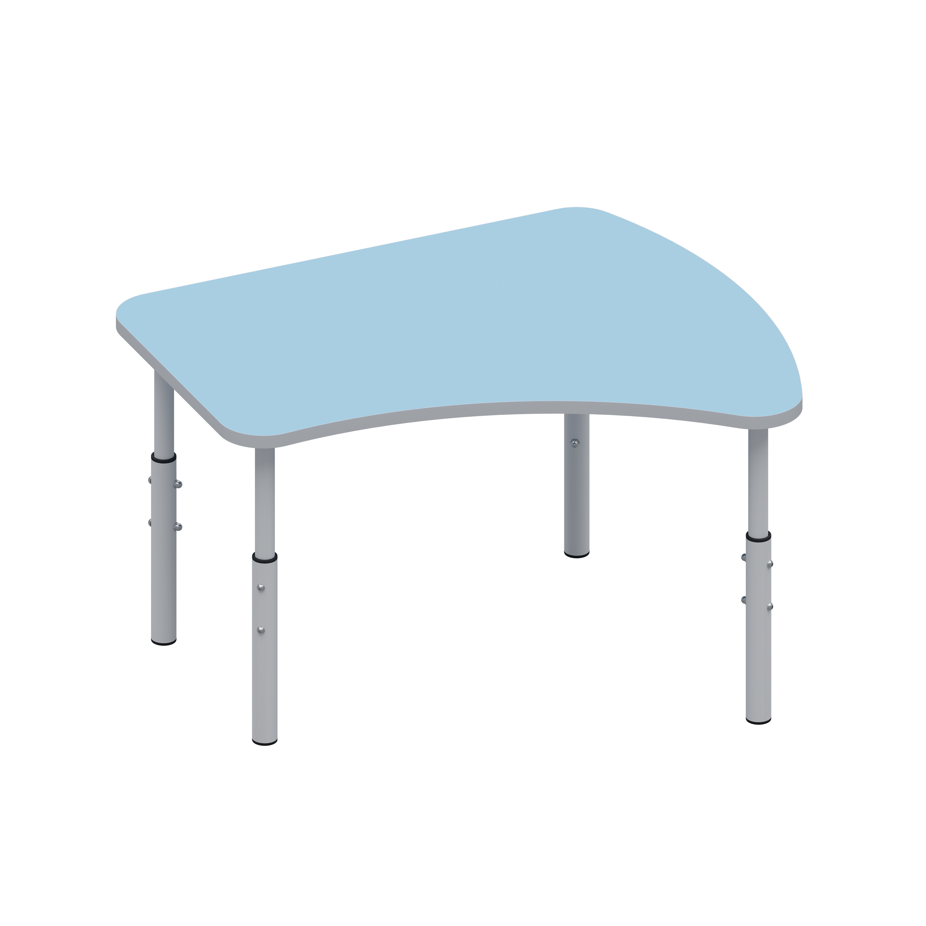 Дитячий стіл "Острівець", на ростові групи №1-3, каркас - кругла металева труба, АЛМАНТ, 750х630х460-580 мм.